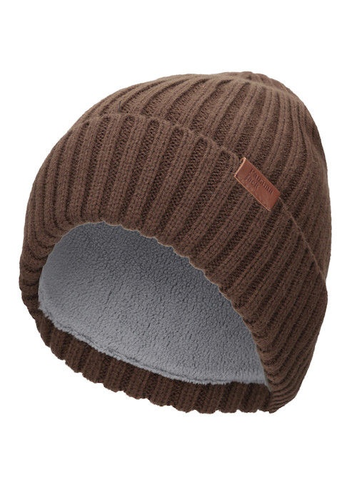 Gorro unisex color café de Panama Jack, estilo casual, ideal para actividades al aire libre.