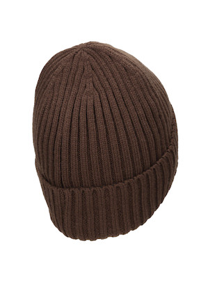 Gorro color café unisex de Panama Jack, ajuste elástico, ideal para mantener el calor en invierno.