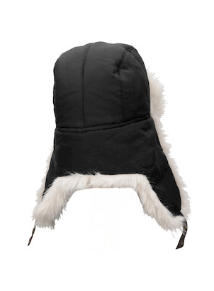 Accesorio unisex negro de poliéster, estilo tipo ruso, recomendado para el uso en exteriores y climas fríos.