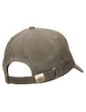 Gorra unisex verde algodón waxed con visera curva, perfecta para días de aventura.