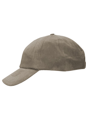Jockey unisex verde algodón waxed, pasador metálico ajustable para un fit cómodo.