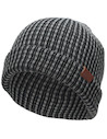 Gorro negro unisex, 100% acrílico, estilo cómodo, ideal para actividades al aire libre.
