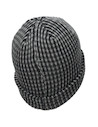 Accesorio negro unisex de acrílico, estilo relajado, adecuado para días de montaña.