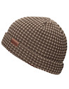 Gorro unisex de punto en color café, ideal para quienes buscan comodidad y versatilidad.