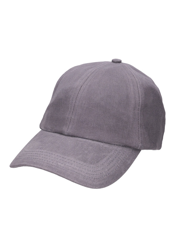 Accesorio gris unisex de algodón waxed, estilo relajado, recomendado para disfrutar del sol en exteriores.