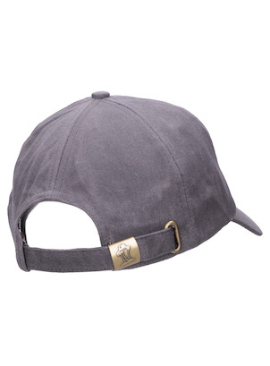 Gorra gris unisex de algodón waxed, diseño casual, perfecta para aventuras diarias y exploración.