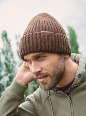 Gorro unisex color café de Panama Jack, estilo casual, ideal para actividades al aire libre.