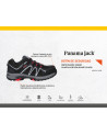 Zapato de seguridad negro para hombre, diseño robusto y deportivo, ideal para actividades al aire libre.