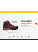 Calzado de seguridad masculino café, cuero waterproof, taco plano 4.5 cm, caña 14 cm.