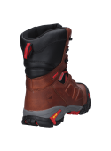 Zapato de seguridad café para hombre, cuero waterproof, resistente a impactos y desgarres.