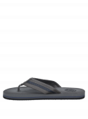Sandalia casual para hombre en color gris, diseño hawaiano minimalista con costuras visibles y suela simple.