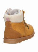 Botín infantil camel con caña de 12 cm, diseñado para niñas activas.